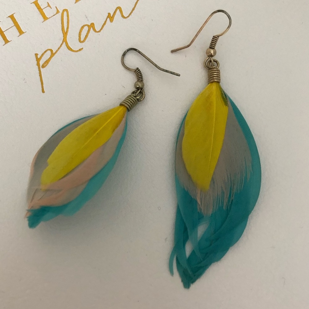 Feather earrings